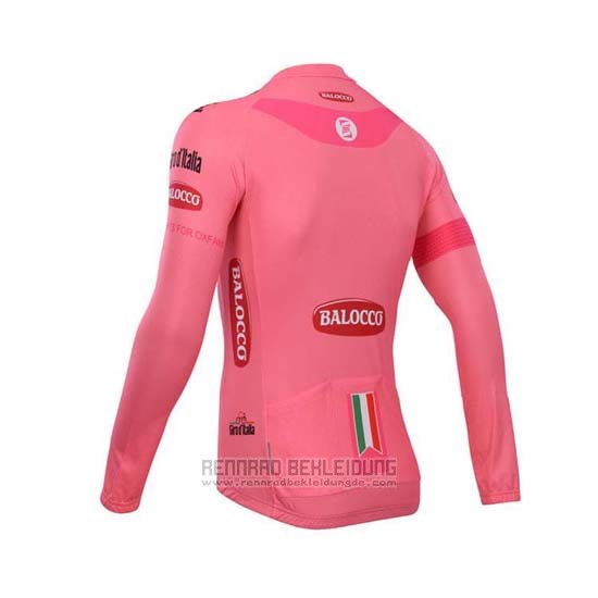 2014 Fahrradbekleidung Giro D'italien Rosa Trikot Langarm und Tragerhose